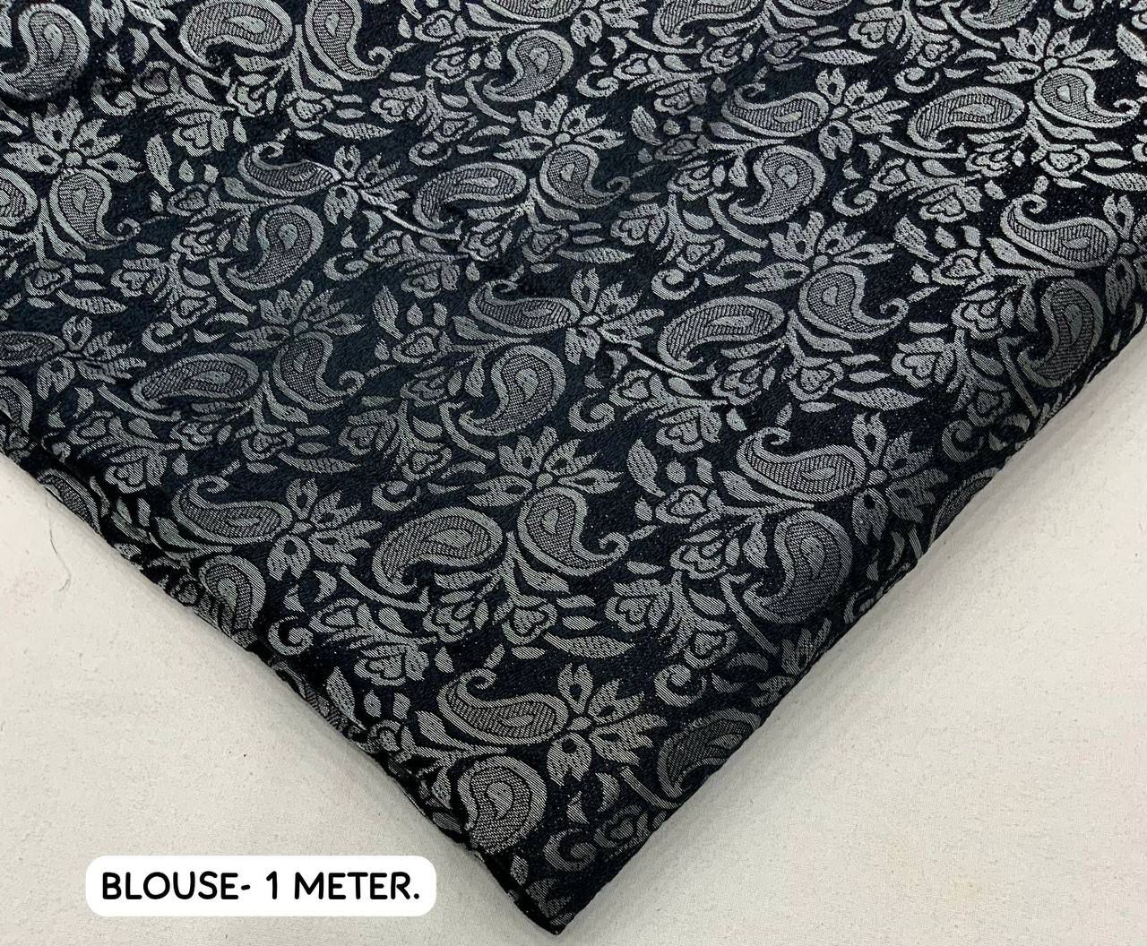 Warli Print Georgette Saree with Mirror Embellished Border - Image 9