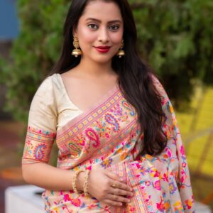 Elegant Cotton Silk Saree – Zari Woven Masterpieces
